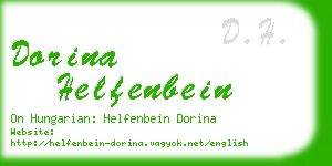 dorina helfenbein business card